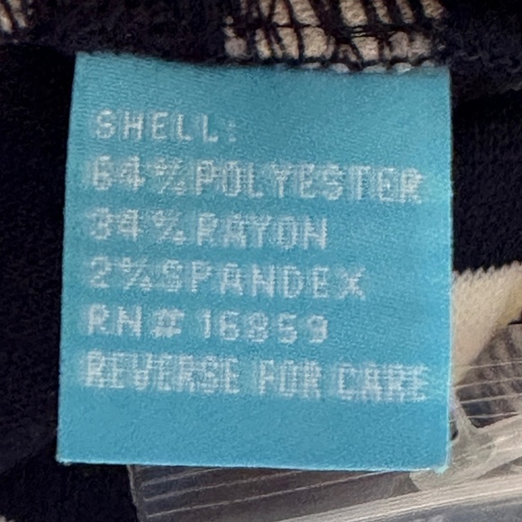 Women's J. McLaughlin Striped Knee Length Midi Dress Sized Medium Navy White - Picture 9 of 9